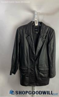 Colebrook&CO Men's Black Leather Coat - Sz S