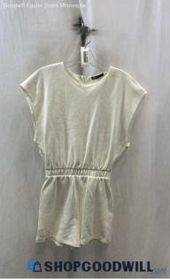 Zara Women's White Romper - Sz S