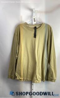 Lululemon Men's Green Yellow LS SHirt - Sz XL