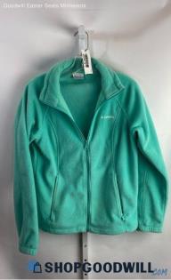 Columbia Women's Teal Fleece Full Zip Sweatshirt - Sz M