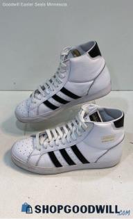 Adidas Mens Basket Profi Cloud White Black Leather Sneaker Athletic Shoe 9