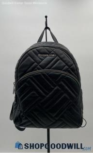 Michael Kors Abbey Black Quilted Leather Backpack Handbag/Purse