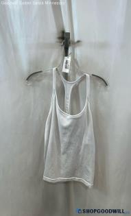 Athleta Women's White Racer Back Tank - Sz XL