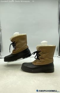 Sorel Women's Short Brown/Black Synthetic Winter Duck Boots Sz 5