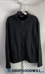 The North Face Women's Black Fleece Lined Full Zip Sweatshirt - Sz L