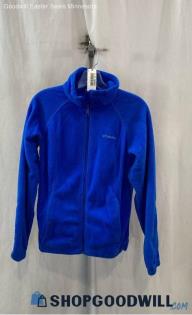 Columbia Women's Royal Blue Fleece Full Zip Sweatshirt - Sz M