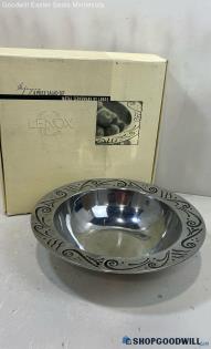 Lenox Spyro Metalware 15" Salad Bowl IOB *No Accessory Pieces