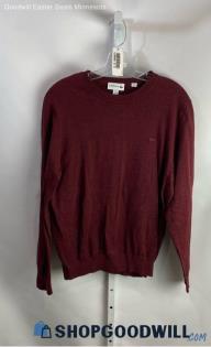 Lacoste Women's Maroon Lightweight Sweater - Sz M