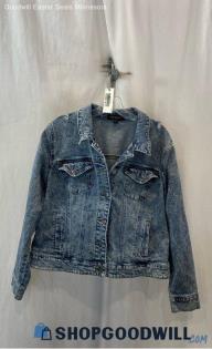 Lane Bryant Women's Blue Wash Jean Jacket - Sz 18