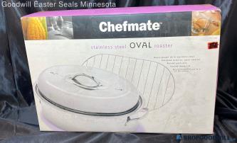 Chefmate Stainless Steel Oval Roaster