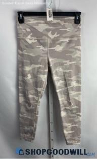 Athleta Women's Gray Camo Cropped Leggings - Sz M