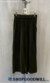 Zara Women's Green Straight Leg Pullon Pant - Sz 12