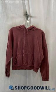 Lucky Brand Women's Mauve Lightweight Hoodie - Sz L