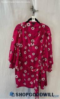 Lane Bryant Women's Pink Floral Blouse - Sz 14