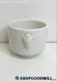 Hercules White Ceramic Small Bowl