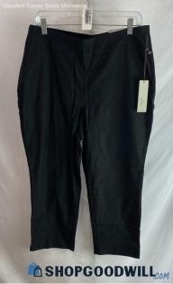 NWT Chico's Women's Black Slim Cropped Pants - Sz 12