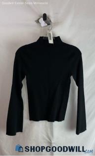 Anthropologie Women's Black Slim Fit Mock Neck Sweater - Sz XS