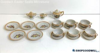 20PC Made In Japan Porcelain Collectible Lusterware Mini Tea Set