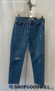 Levi's Women's Blue Tapered Jean - Sz 27