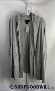 NWT Lane bryant Women's Light Gray Open Cardigan - Sz 18