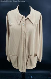 Lane Bryant Women's VTG Golden LS Polyester Smock shirt