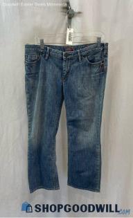 Silver Jeans Women's Weathered Blue Straight Jeans - Sz 31