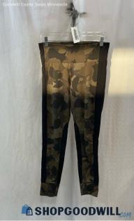 Athleta Women's Army Green/Black Camo Patterned Ankle Leggings - Sz S