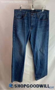 Lucky Brand Men's Dark Blue Washed Classic Straight Jeans - Sz 34x30