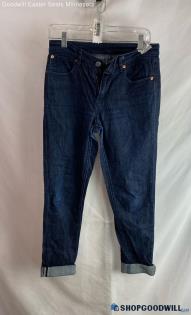 Levi's Women's Dark Blue Washed Ankle Jeans - Sz 27