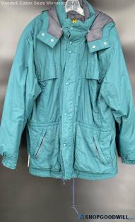 R.E.I. Men's Teal winter coat - No Size - NEEDS REPAIR