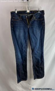 Lucky Brand Women's Dark Blue Washed Ankle Straight Jeans - Sz 10