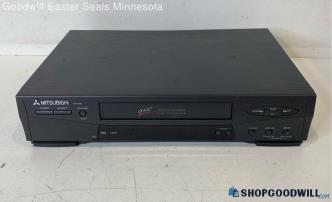 Mitsubishi Video Cassette Recorder VCR #HS-U446 Tested Works