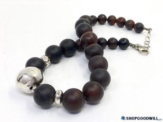 .925 SILPADA Heavy Brown Agate Necklace B1822