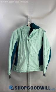 Columbia Women's Mint/Teal Insulated Full Zip Tech Jacket - Sz M