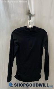 Athleta Women's Black Lightweight Fitted 1/2 Zip Sweatshirt - Sz M