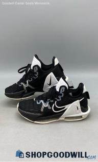 Nike Men's LeBron Witness VI Black/White Mesh Sneakers Sz 8