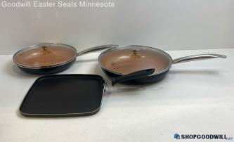 3 Faberware & Koch System Nonstick Cookware Pan Griddle Pot w/Lids