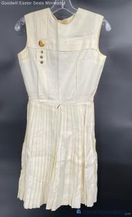 Junior House Milwaukee Ivory Pleated Summer dress