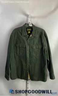 Cabela's Men's Green Button Up Flannel - Sz L