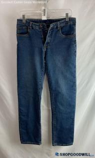 Lucky Brand Women's Blue Dark Washed Ankle Straight Jeans - Sz 18