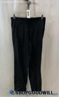 Evereve Women's Black Pull on Tencel Ankle Pant - Sz S