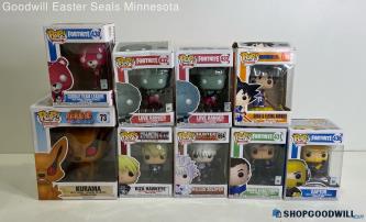 Funko Pop 9pc Vinyl Figure Lot Fortnite 'Love Ranger' & HxH 'Killua' + More