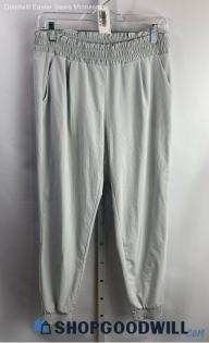 Athleta Women's Light Gray Active Windbreaker Tech Joggers - Sz 8