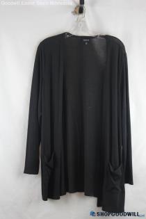 Torrid Women's Black Open Solid Long Sleeve Cardigan - Size L