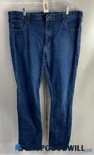 Carhartt Men's Dark Blue Straight Fit Jeans - Sz 40x34