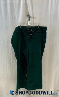 NWT Torrid Women's Emerald Green Corduroy Slim Bootcut Jeans - Sz 26