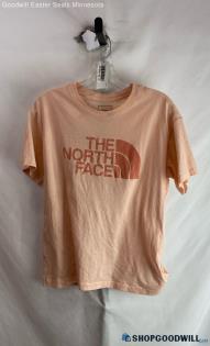 The North Face Women's Pink Two-Toned Logo Graphic T-shirt - Sz M