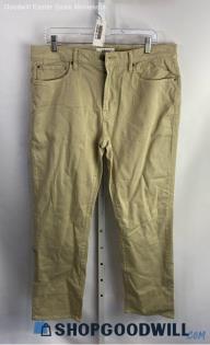 NWT Joseph Abboud Men's Tan Straight Twill Khaki Pants - Sz 34x30