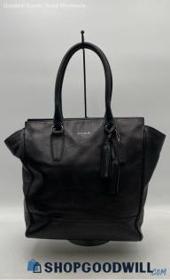 Coach Legacy Candace Large Black Smooth Leather Tote Handbag/Purse