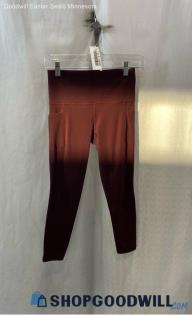 Athleta Women's Maroon High-Waisted Pocketed Capri Leggings - Sz PXS